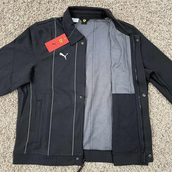 PUMA x Scuderia Ferrari Race Men’s Premium Jacket Black, Size Large (New) - Picture 10 of 16